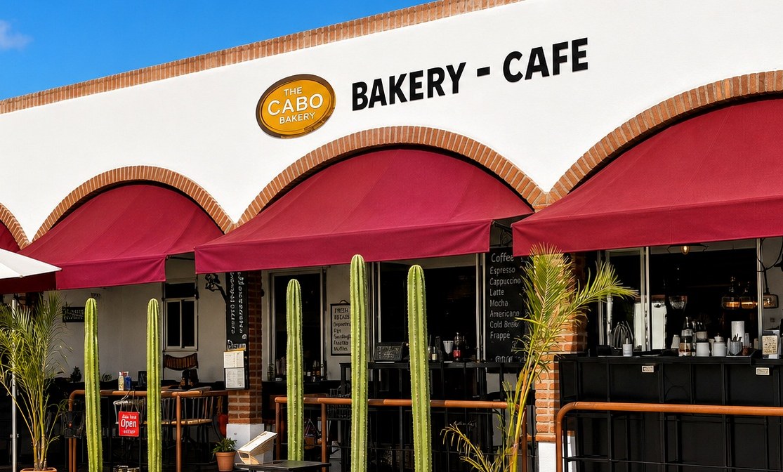 Inside The Cabo Bakery in Plaza Pioneros
