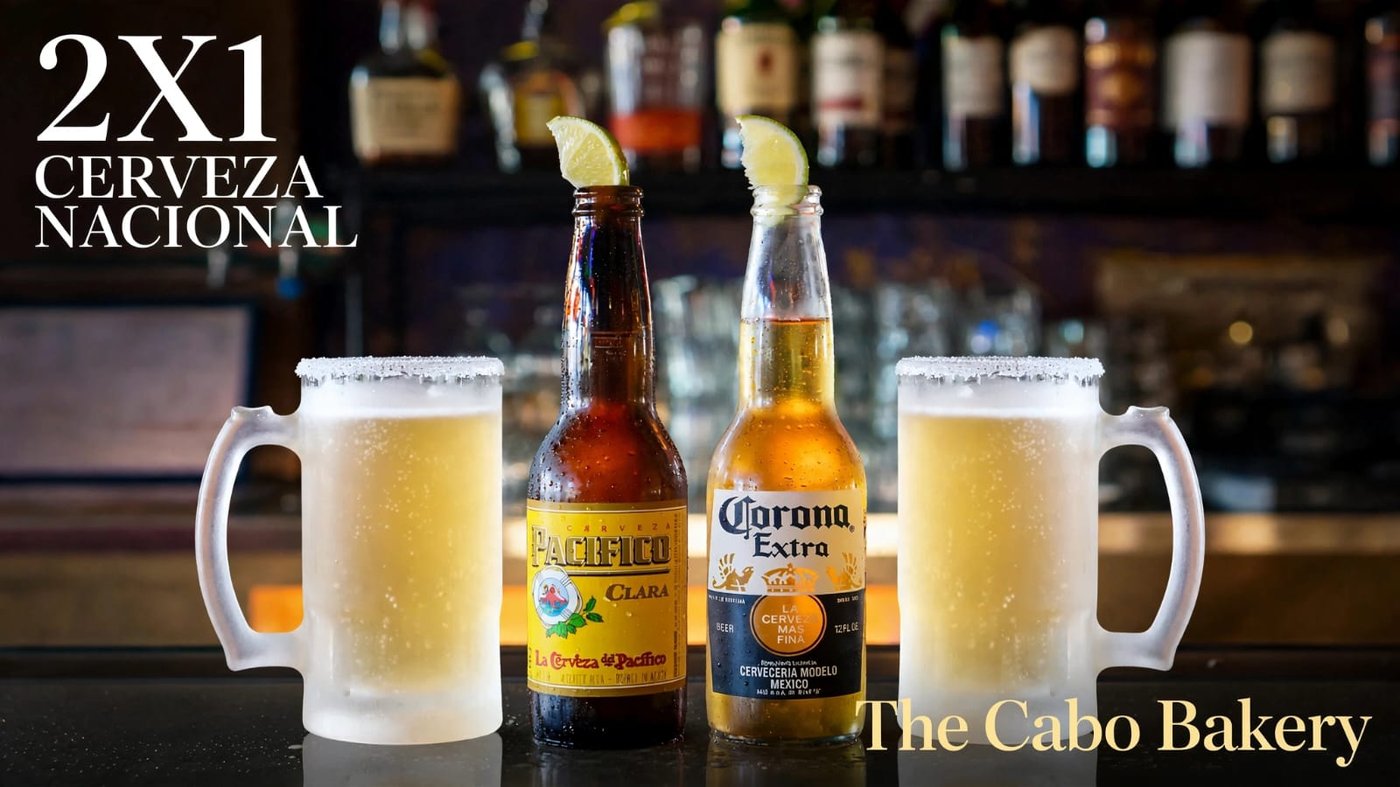 2-for-1 beer special at The Cabo Bakery