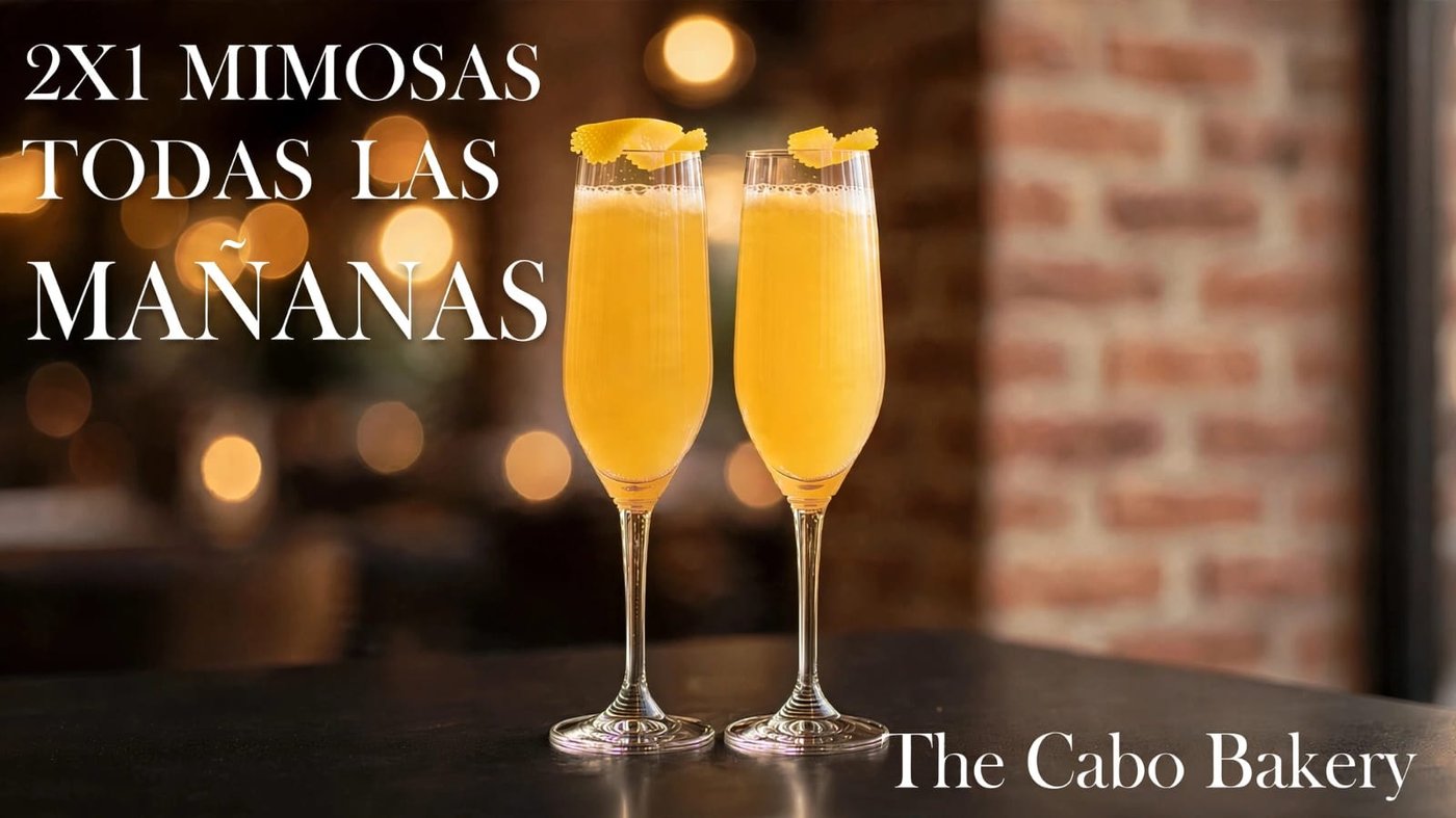 2-for-1 mimosas special at The Cabo Bakery
