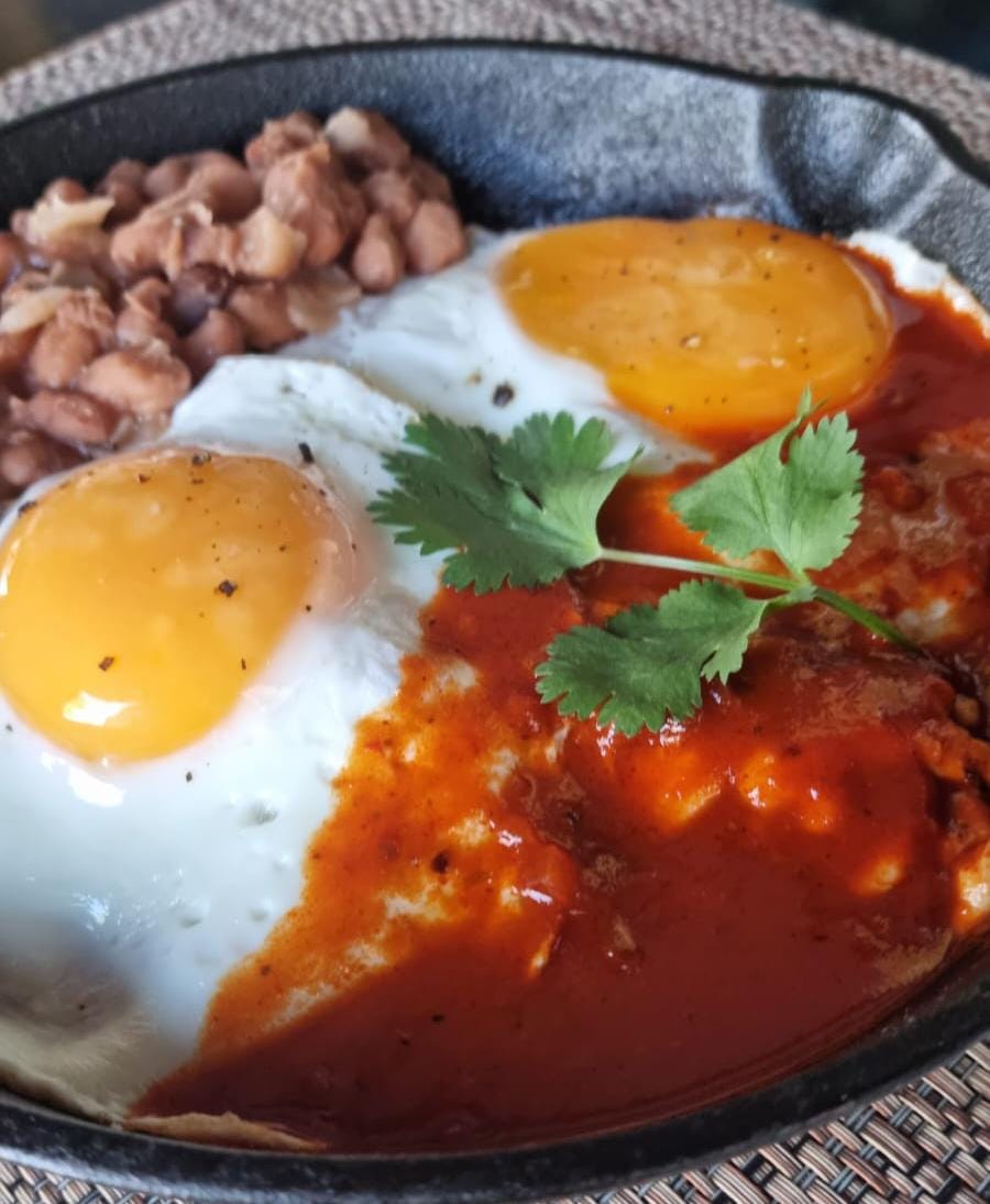 Huevos rancheros skillet at The Cabo Bakery