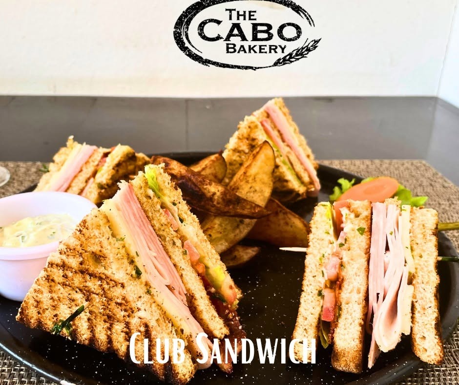 Club sandwich at The Cabo Bakery