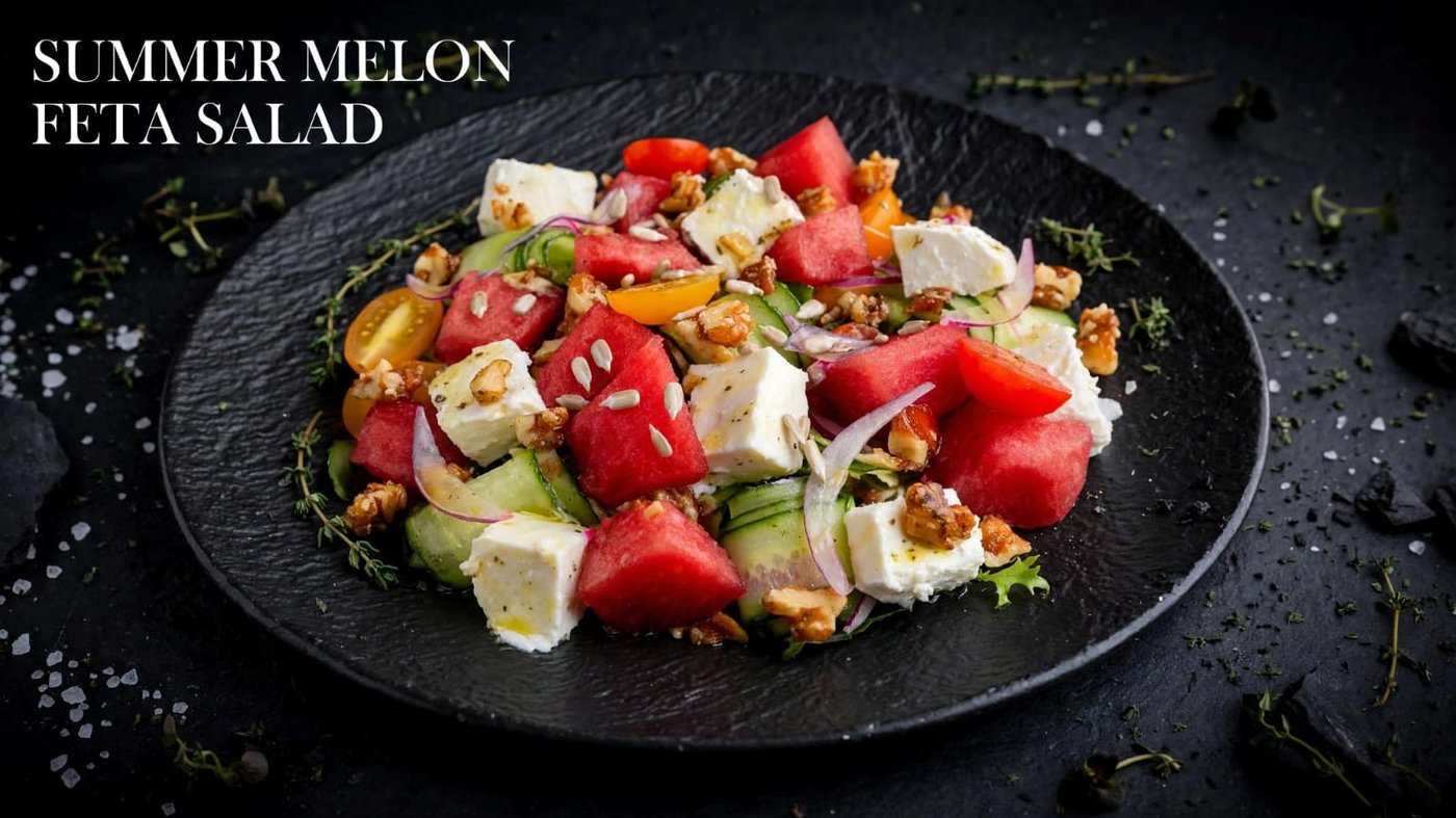 Summer melon and feta salad at The Cabo Bakery